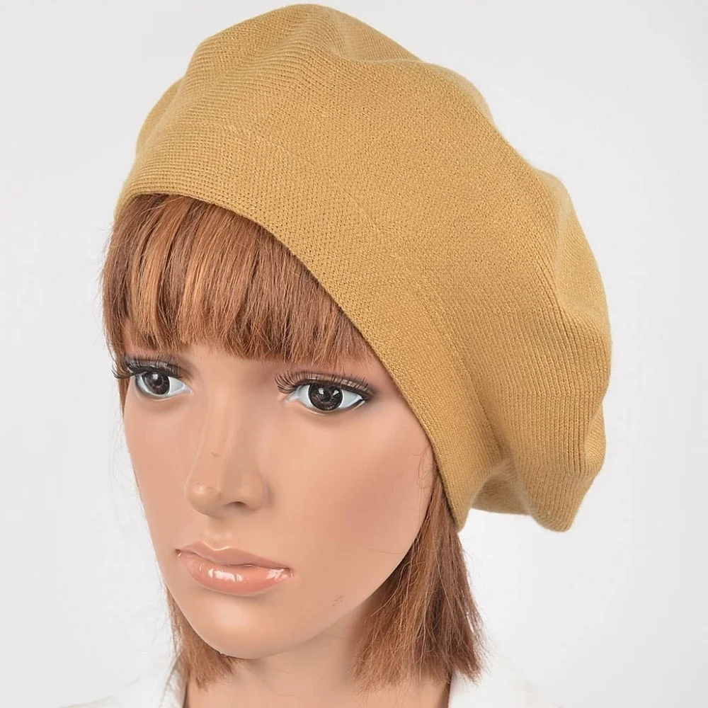 Slouchy European Style Buttery Soft Knit Beret 4 Colors
